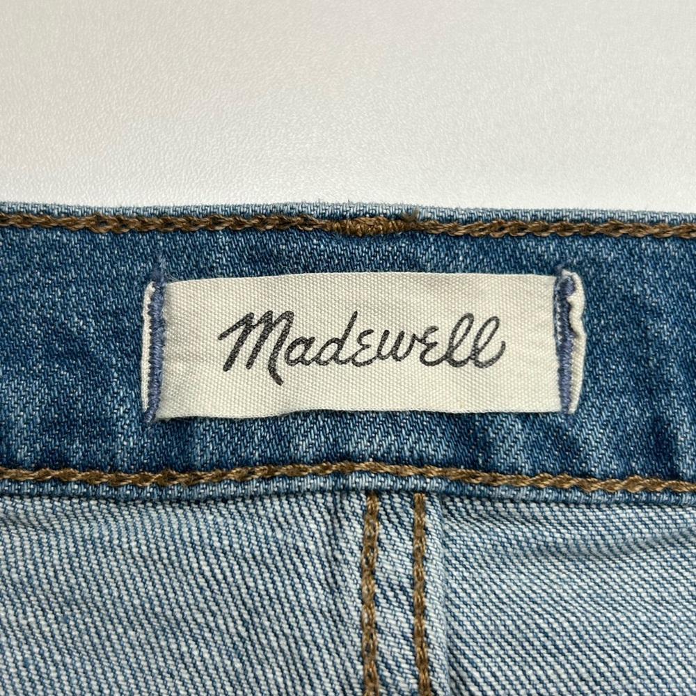 Madewell Slim Demi Boot Cut Jeans Size 30 Light Wash Denim Office Summer 30x25‎ - Picture 11 of 13
